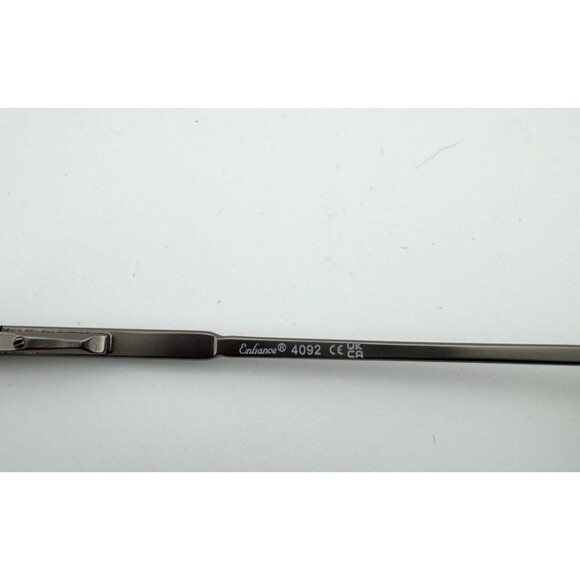 ENHANCE EN4092 MEN'S METAL EYEGLASSES 54-18-145 MATTE PEWTER Frames only - Picture 2 of 5